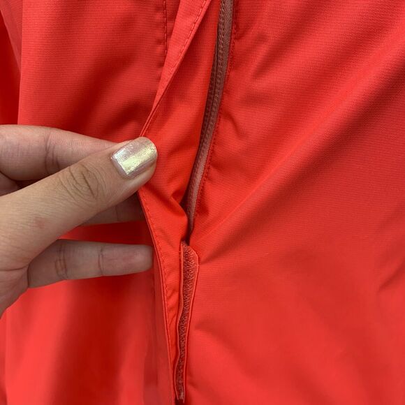 Eddie Bauer Windbreaker Jacket Womens L Large Mesh Lined Zip Up Hidden Hoodie - Picture 6 of 16